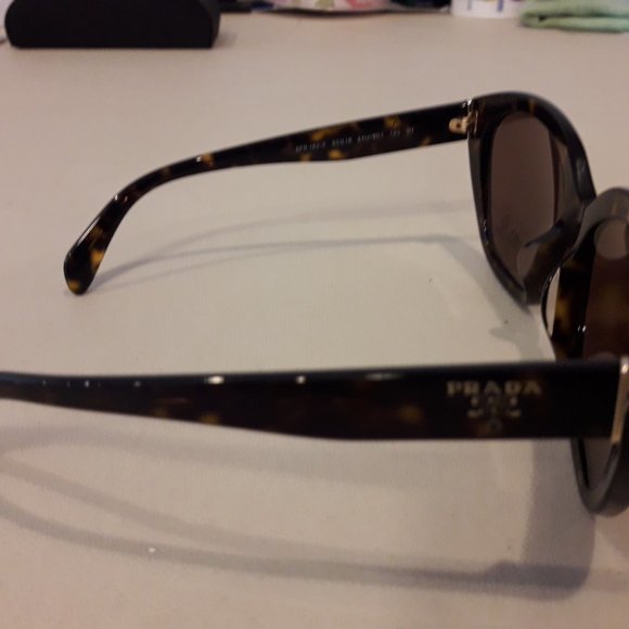 Prada Women's Sunglasses SPR 16X-F 59 16X-F 59 16 2AU-8C1 140 3N Havana Brown - Picture 9 of 16